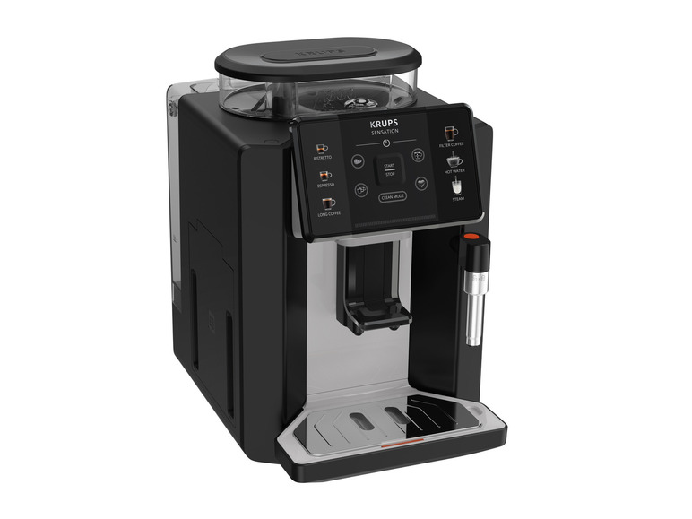 Une machine à café Krups Sensations pour espresso, lungo et café filtre.