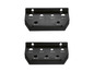 Deux porte-outils noirs avec des découpes pour différents types de pointes de tournevis.