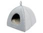 Un panier pour chien gris et moelleux de Zooafari.