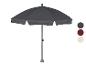Un parasol gris avec trois choix de couleur.