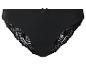 Culotte noire pour femme avec détails en dentelle et petit nœud
