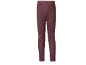 Jeggings bordeaux pour enfants avec taille élastique et fausses poches.