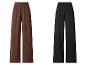 Deux pantalons larges à taille élastique : marron et noir