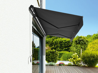 LIVARNO home Store à bras articulé, 3 x 2 m, gris anthracite