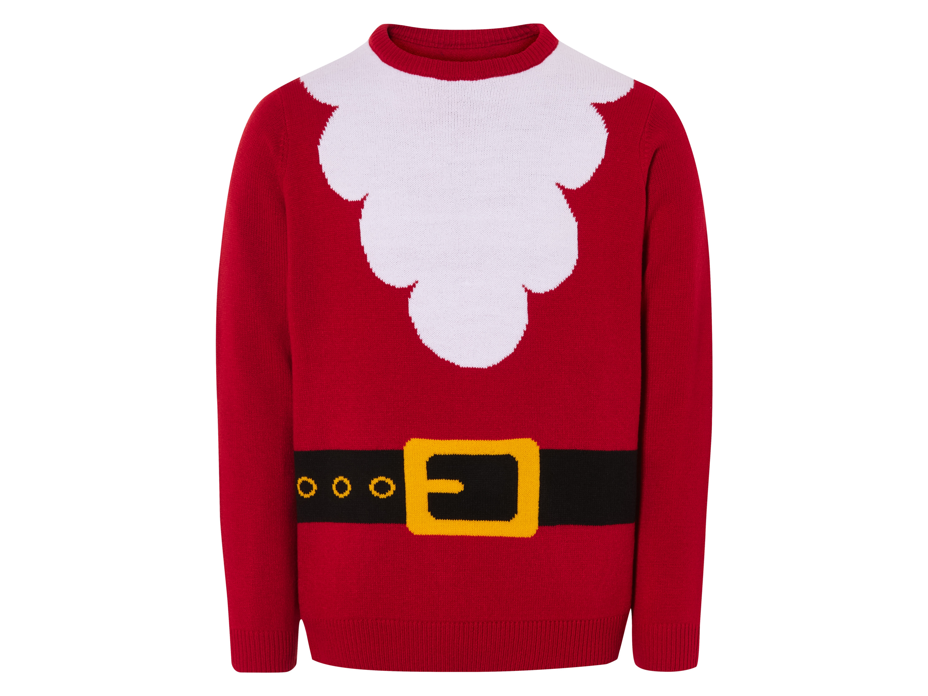 LIVERGY® Pull de Noël homme avec effet LED homme (S, Père Noël)