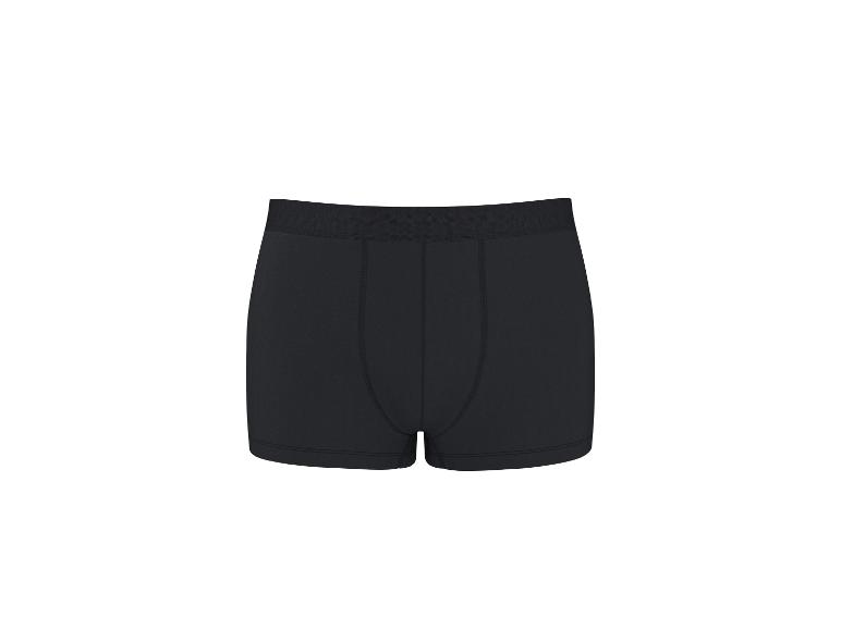 Boxer noir pour homme, vue de face.