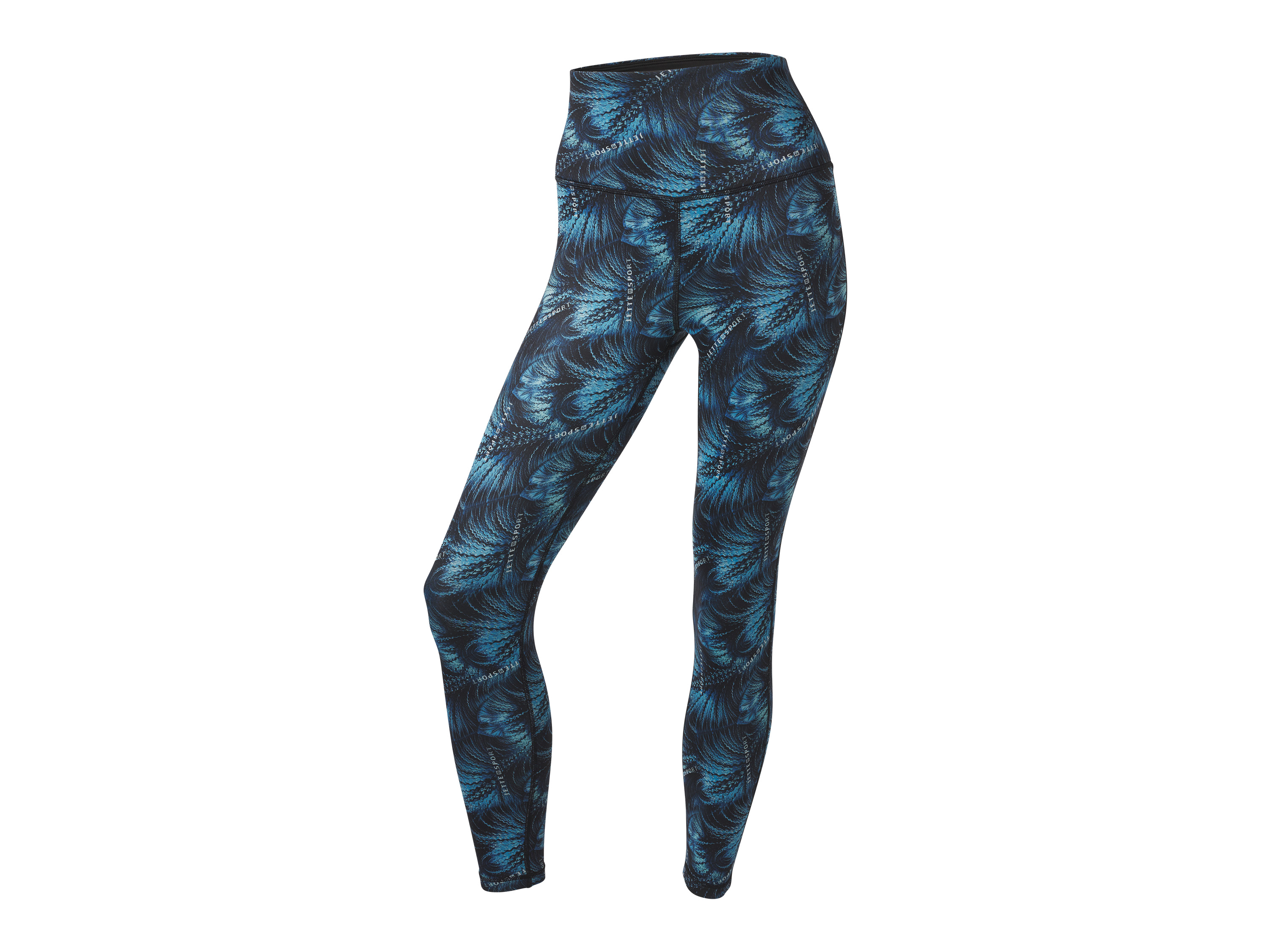 CRIVIT by Jette Sport Legging technique femme (bleu imprimé, S(34/36))