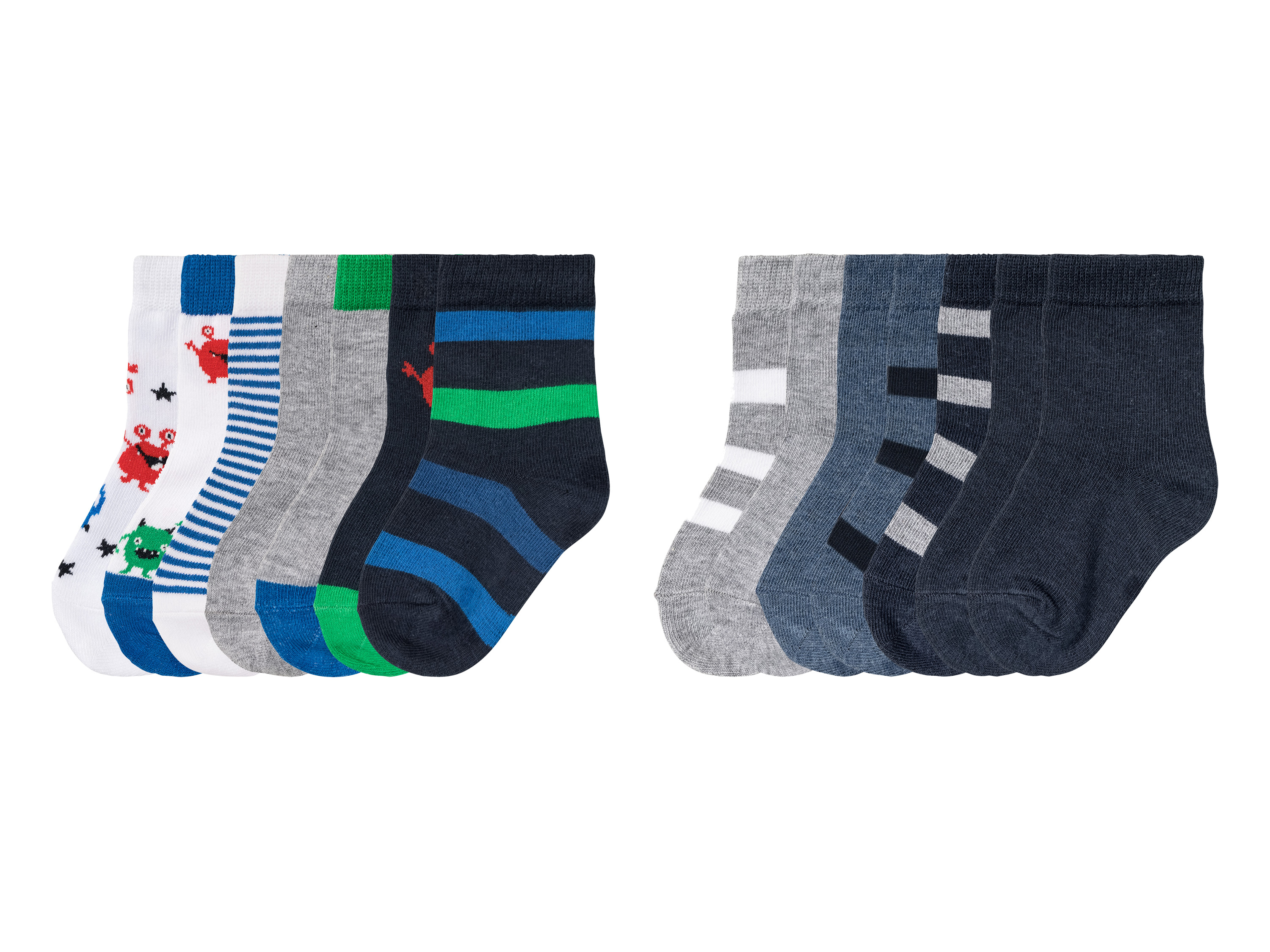 lupilu® Lot de 7 paires de chaussettes petit garçon