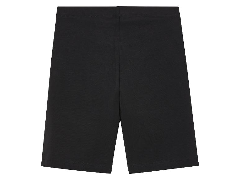 Shorts noirs unis, style cycliste.