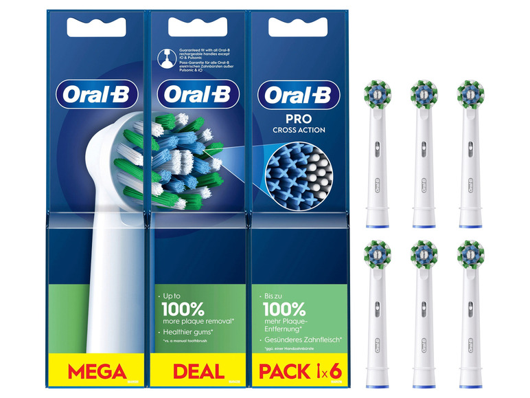 Aller en mode plein écran : Oral-B Pro Lot de 6 brossettes de rechange CrossAction - Image 2