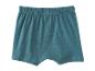 Caleçon boxer en coton bleu-vert pour homme avec taille élastique.