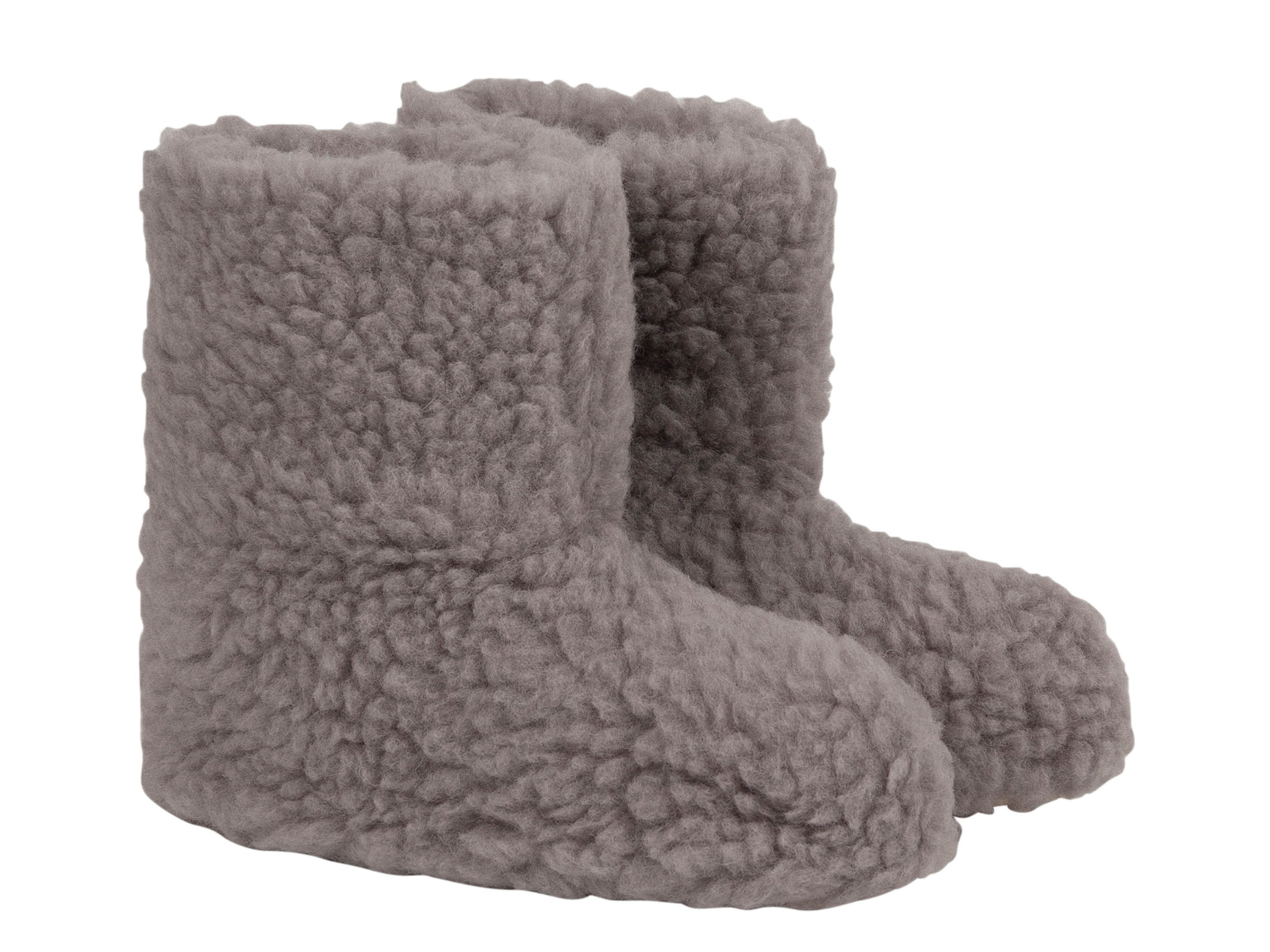 TXL Comfort Pantoufles hautes en laine (gris, 36/38)