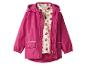 Veste rose pour enfant avec capuche et polaire intérieure.