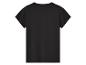 T-shirt noir à manches courtes.