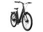 Un vélo électrique noir avec des pneus Schwalbe.
