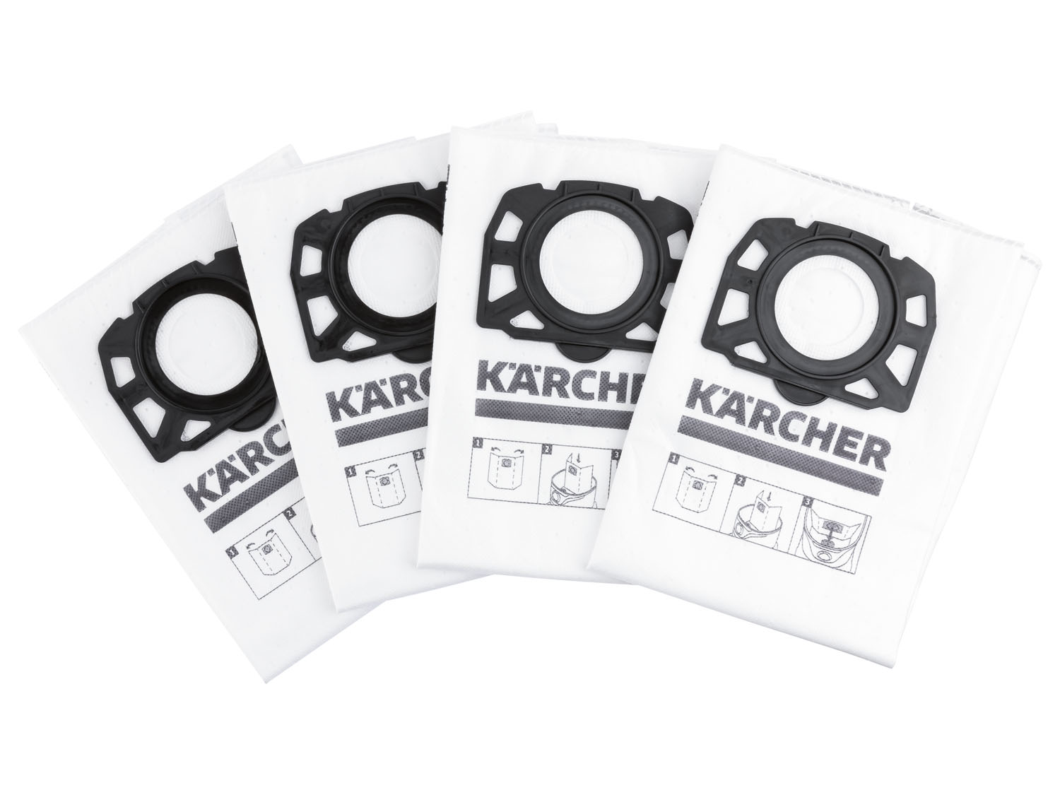 Kärcher Lot de 4 sacs filtrants en non-tissé