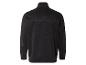 Veste polaire noire à manches longues.