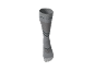 Chaussette de compression grise avec détails gris foncé et motif géométrique.