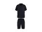 Ensemble short et chemise à manches courtes noir pour homme
