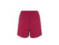 Shorts femme rouge foncé avec taille élastique