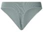 Culotte femme vert clair avec taille côtelée.
