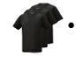 Trois t-shirts noirs Parkside pour homme.