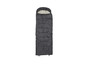 Un sac de couchage gris pour le camping.