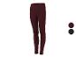 Leggings bordeaux, disponibles aussi en noir.