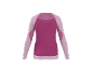 T-shirt de sport à manches longues pour femme, rose et fuchsia