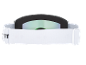 Masque de ski blanc avec lentille miroir verte