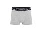 Boxer gris Reebok avec ceinture noire et logo blanc