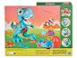 Jouets Play-Doh Dino Crew avec des dinosaures et un œuf Play-Doh.