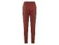 Pantalon rouge-brun uni.