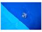 Piscine gonflable bleue avec valve d'air