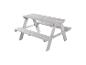 Table de pique-nique en bois gris clair
