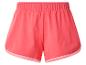 Short femme corail avec taille élastique et bords rose clair