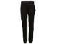 Pantalon d'extérieur noir pour femme avec poches zippées et détails réfléchissants.