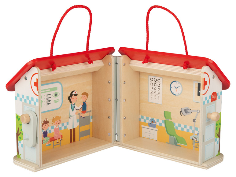 Aller en mode plein écran : Set de jeu transportable en bois - Image 16