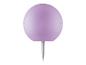 Repère de jardin sphérique violet clair sur pique.
