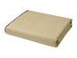 Une housse de protection de meubles beige.