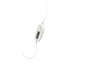 Une couverture chauffante Silvercrest blanche avec un bouton rotatif.