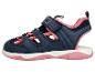 Sandale enfant bleue et rose avec fermeture velcro.