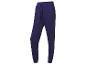 Pantalon de survêtement bleu foncé avec cordon.