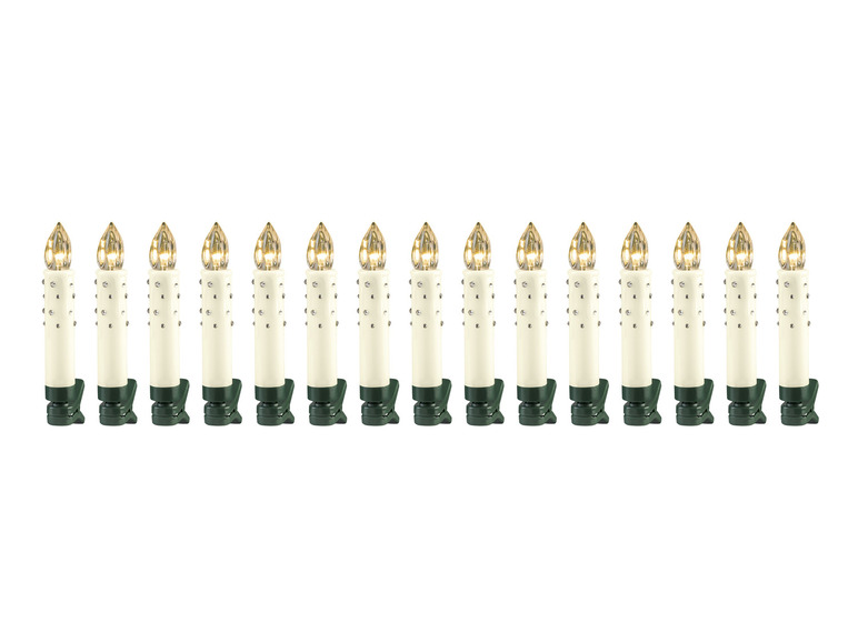 Aller en mode plein écran : LIVARNO home Bougies LED sans fil pour sapin de Noël, 15 pièces - Image 12