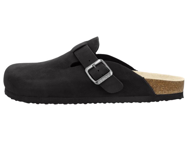 Sabot femme Esmara noir avec boucle et semelle en liège.