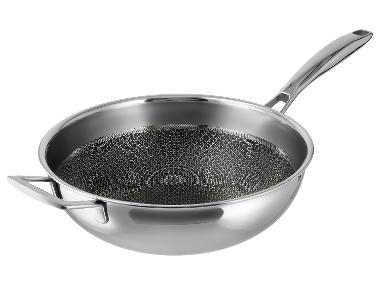SILVERCREST® Wok en acier inoxydable Premium, Ø 28 cm