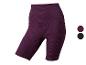 Short cycliste côtelé pourpre et noir.