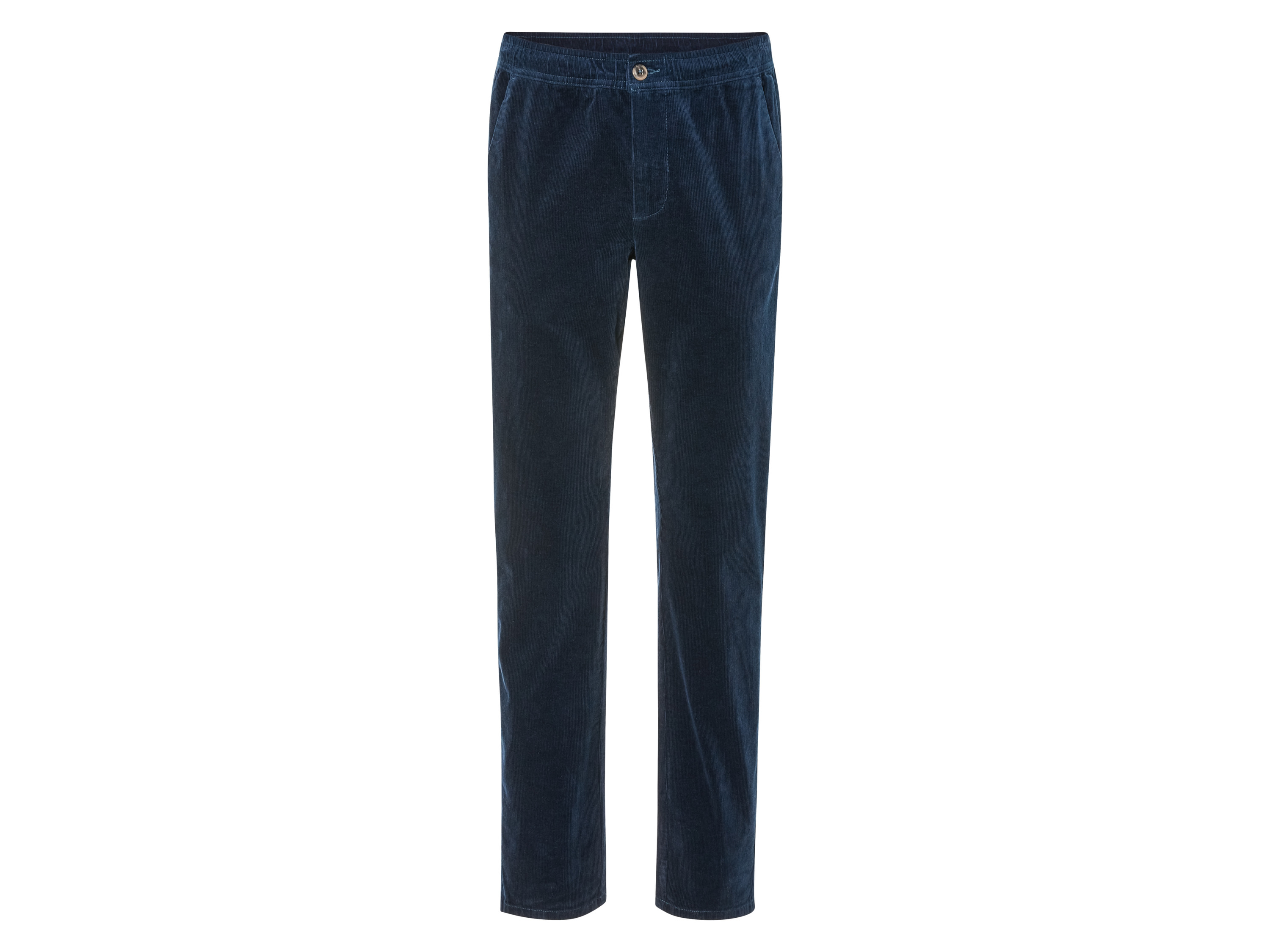 LIVERGY® Pantalon en velours homme (M, bleu)
