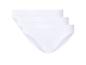 Lot de trois culottes blanches pour femme avec taille élastique