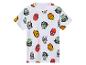 T-shirt blanc avec imprimés Marvel : Hulk, Spider-Man, Iron Man et Captain America.